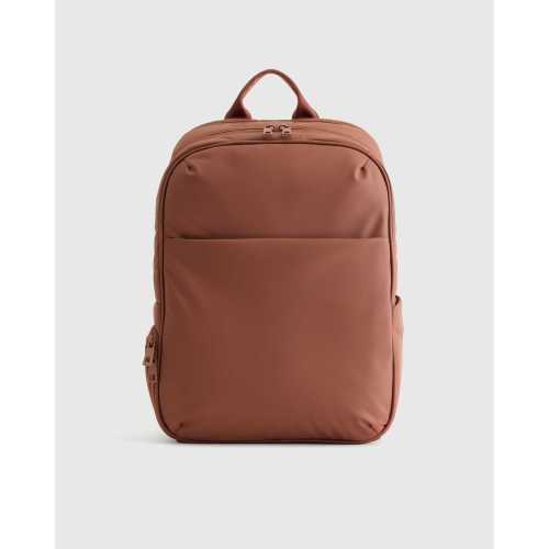 Water Repellent Puff Commuter Backpack in Terracotta