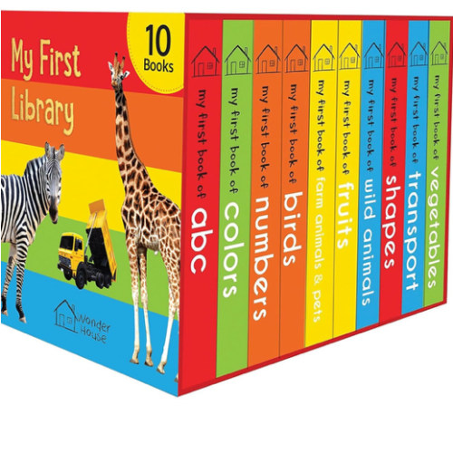 My First Library: Boxset of 10 Board Books for Kids