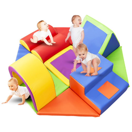 linor Soft Play Climbing Toys For Toddlers, 11Pcs Toddler Climbing Toys Indoor For Climb,Crawl And Slide, Soft Play Foam Climbing Blocks | Wayfair