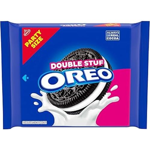 OREO Double Stuf Chocolate Sandwich Cookies, Party Size, 24.95 oz