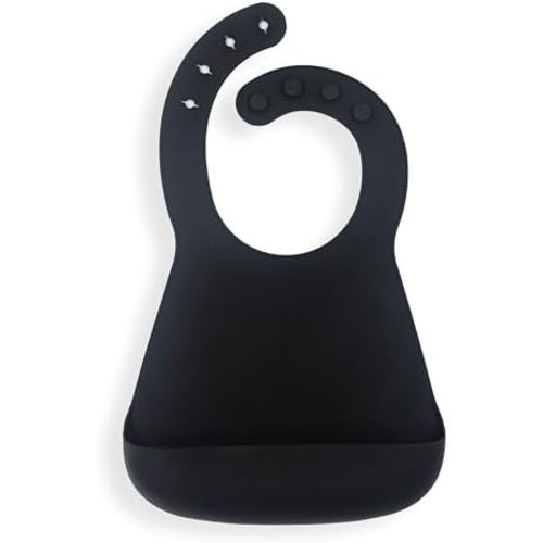 Yeah Baby Goods Silicone Baby Bib for Unrestricted Movement – Waterproof, Adjustable Toddler Silicone Bib with Food Catcher