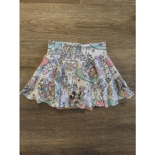Magical Castle Mickey Skirted Bummies| Minnie Skirt | Disney | Skirt | mickey bummies | Disney Kids |Disney Parks Outfits
