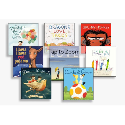 View our book library. We would love for you to write a note to baby kraus in a book and help build his library!