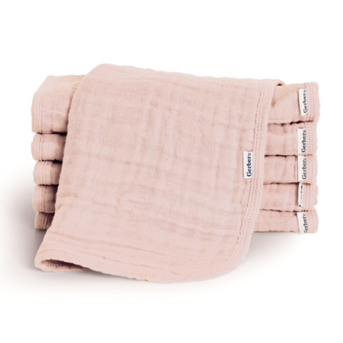 6-Pack Baby Girls Pink Muslin Burp Cloths – Gerber Childrenswear