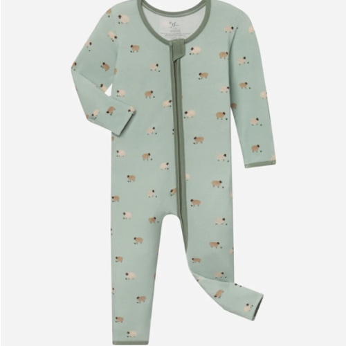 Lamb Bamboo Convertible Footed Onesie | Baby Clothing | Elevated Faith