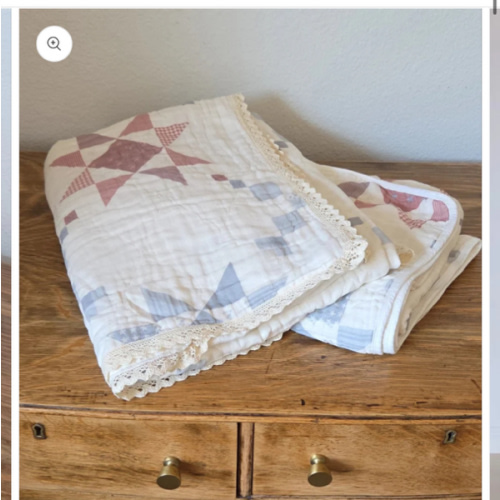 Big Kid Blanket 6 Layer Gauze QUILTED- Americana Quilt