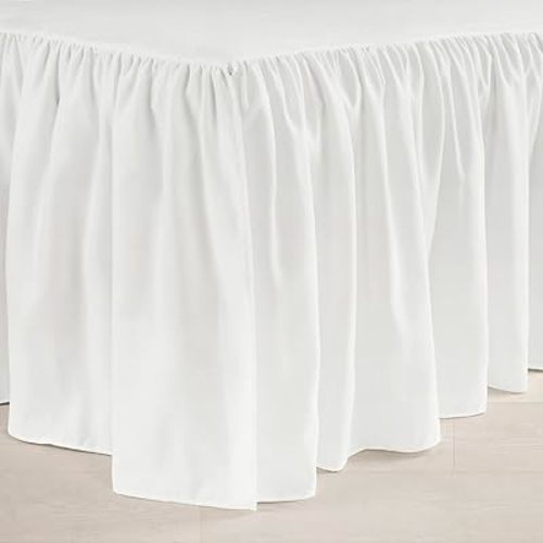 Lush Decor Ruffle Crib Skirt, 16" Drop, White
