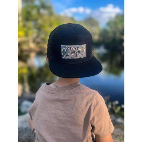 Personalized Snapback Hat | Infant and Youth, Camo- Style BR - CAMO