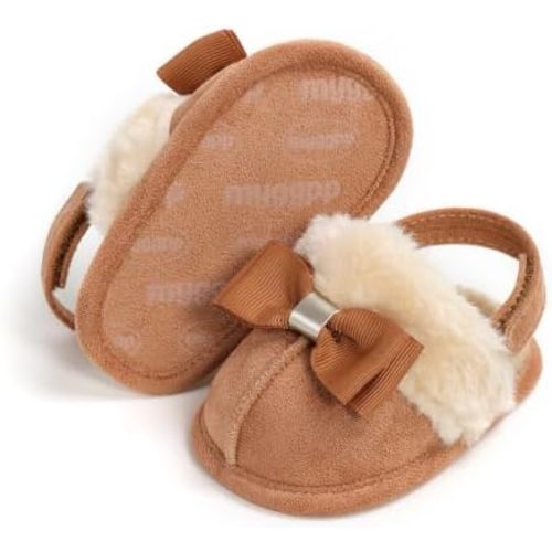 Baby Boy Girl Booties Cozy Fleece Slippers Infant Newborn Sock Shoes
