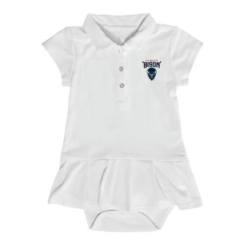 Howard Bison Garb Infant Caroline Bodysuit Dress - White