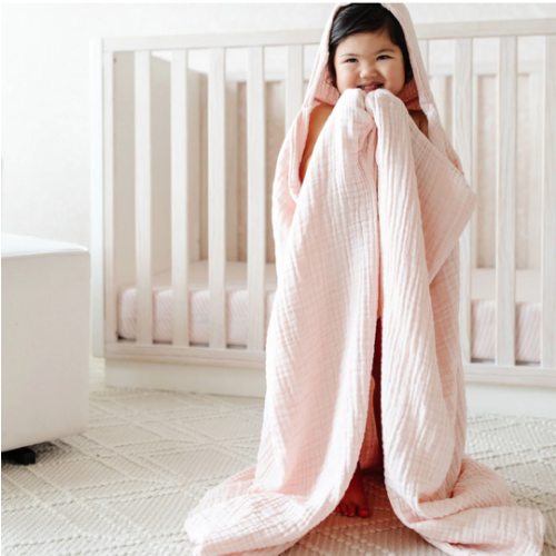 Bath - Toddler Hooded Towel - Blush