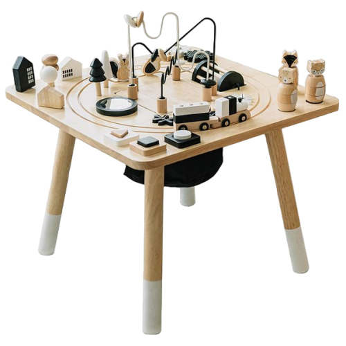 Wonder and Wise Awesome Activity Table, White/Natural