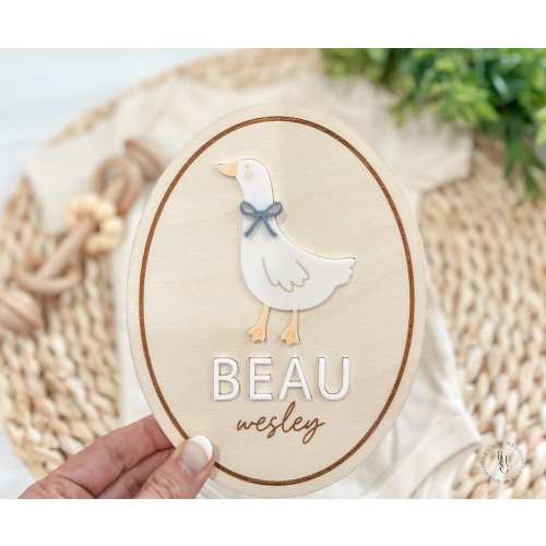 Goose Baby Announcement Sign