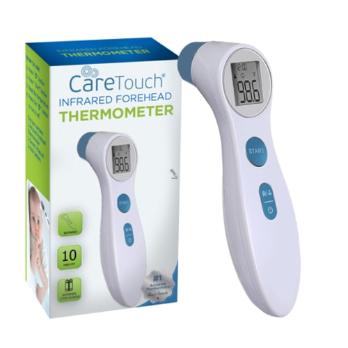 Care Touch  Infrared Forehead Thermometer for Baby and Adult, Quick Read with Fever Alarm