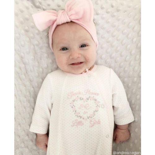 Thank Heaven For Little Girls Footed One-Piece (Headband not included)