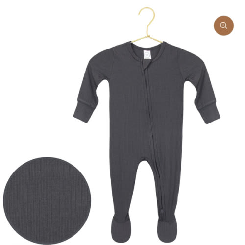 Hudson Ribbed Zipper Footies