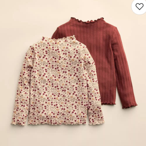 Baby & Toddler Girl Little Co. by Lauren Conrad 2-Pack Mockneck Top Set