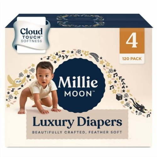 Millie Moon Luxury Disposable Diapers - Select Size and Count