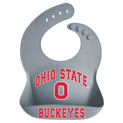 Ohio State Buckeyes Garb Infant Silicone Crumb Catcher Bib