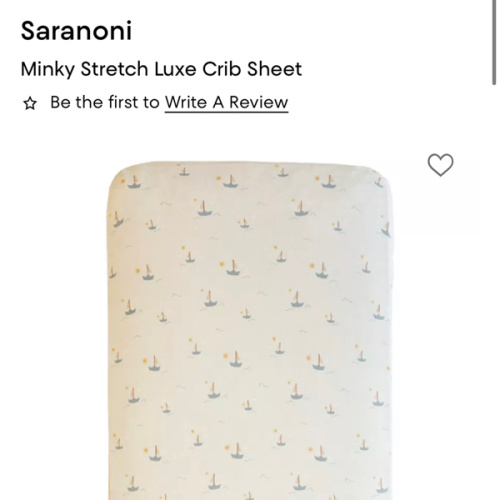 Sailboat Minky Stretch Luxe Crib Sheet