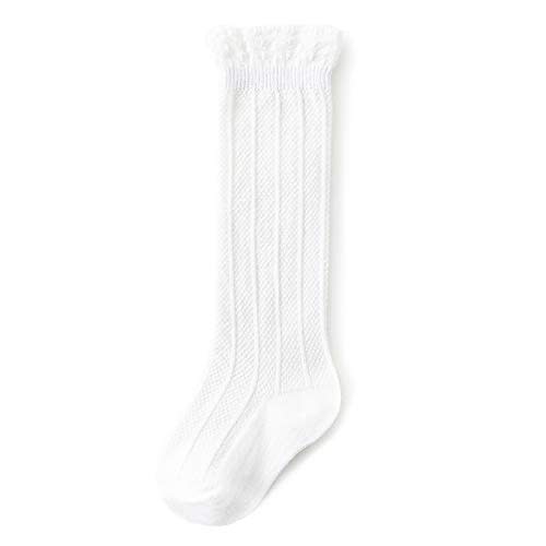 American Trends Baby Knee High Socks - Girls & Boys Newborn to Toddlers - Ruffled Tube Socks