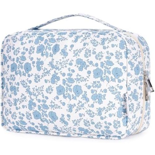 Narwey Small Hanging Travel Toiletry Bag for Women, Travel Bag for Toiletries, Makeup Bag Organizer Cosmetic Bags Make Up Bags for Girls