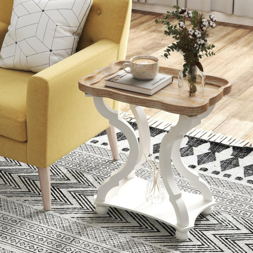 Ophelia & Co. Solid Wood Tray Top End Table | Wayfair