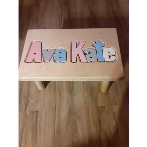 Classic Name Puzzle Stool ("FREE" Shipping)