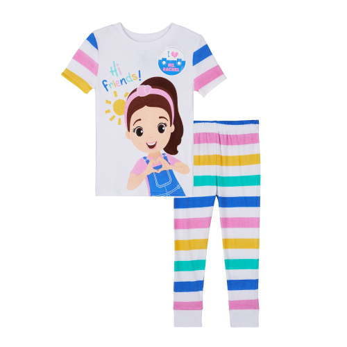 Ms Rachel Toddler Short Sleeve Top and Pants Pajama Set, 2-Piece, Sizes 12M-5T