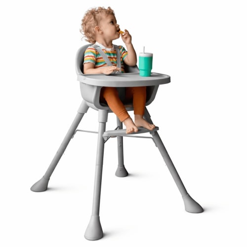 HARPPA 3-in-1 Convertible Baby High Chair,Feeding Chair for Toddlers, Gray