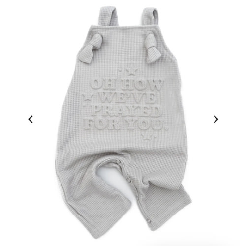 Oh How We've Prayed For You Knotted Waffle Overalls – OUR HOUSE ABOVE