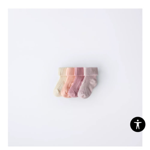 FOUR-PACK OF COLORFUL SOCKS - Pink | ZARA United States