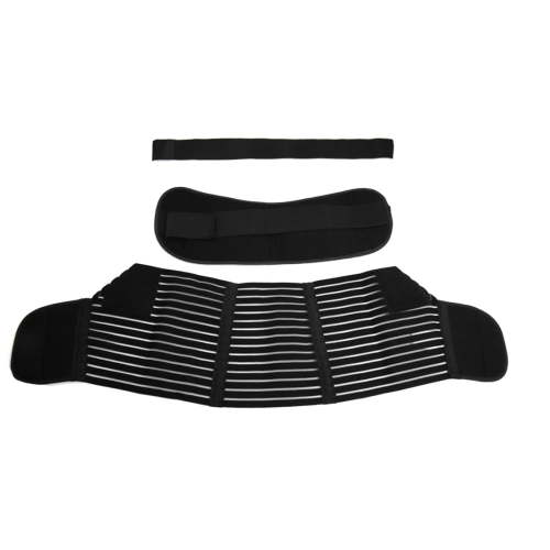 Unique Bargains Pregnancy Belly Band Antepartum Abdominal Nylon Back Support XXL Black