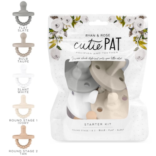 Cutie PAT Kit - Silicone Pacifier & Teether In One