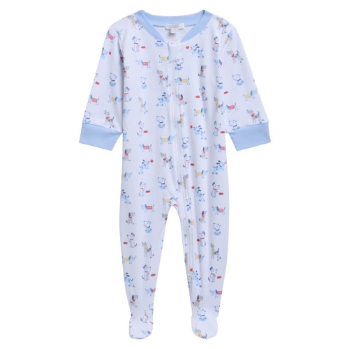 Zip-Up Pima Cotton Footie