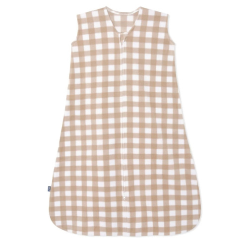 Tan Gingham Micro-Fleece Sleep Sack |Small | HALO