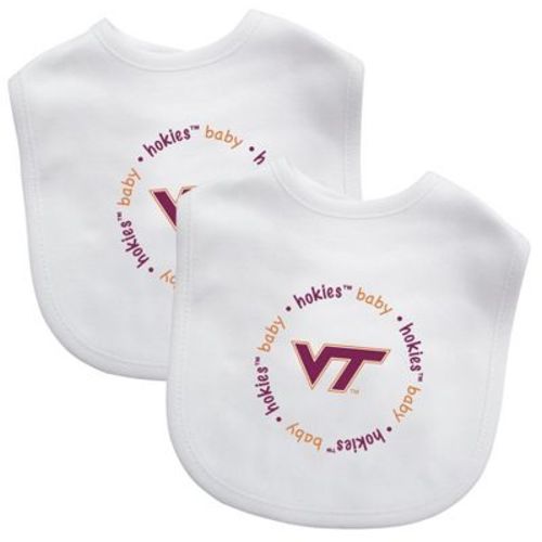 BabyFanatic Officially Licensed Unisex Baby Bibs 2 Pack - NCAA Virginia Tech Hokies
