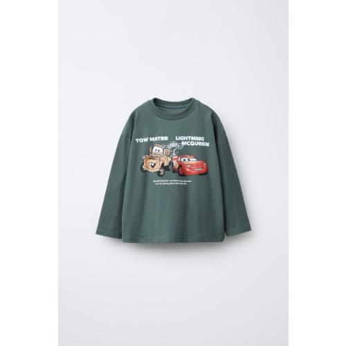 CARS LIGHTNING MCQUEEN © DISNEY PRINTED T-SHIRT - Green | ZARA United States