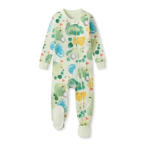 Burt's Bees Baby baby-boys Sleeper Pjs, 100% Organic Cotton, One-piece Footie, Zip Up Jumpsuit, Snug Fit Pajamas