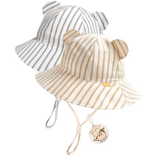 FURTALK Baby Sun Hat Infant Toddler Hat UPF 50+ Bucket Hat for Baby Boys Girls Beach Hat with Wide Brim
