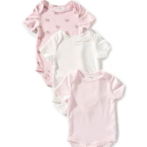 Starting Out Baby Girls Bear Print 3 Pack Bodysuits | Dillard's