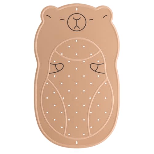 UNEEDE Kids Bathtub Mat Non Slip Shower Mat for Toddlers, Washable Anti Slip Tub Surface, Soft Rubber Mat for Bathtub Shower, Waterproof Bathtub Essentials for Children