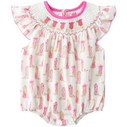 Happy Cherry 2025 Baby Girl Bubble Romper Golf Summer Outfit Newborn Bodysuit Dress Cute 0-18M