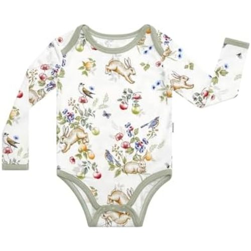 Baby Bodysuits Unisex Bodysuit Boys Girls Clothes Snap Viscose from Bamboo Infant Toddler Wear NB-24Months