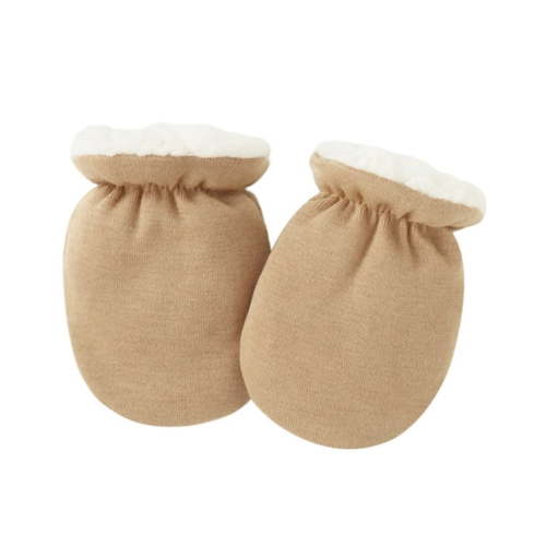ZYHARUKO Baby Anti Scratch Mittens, Soft & Comfortable Lamb Wool Gloves Solid Color Mitts for 0 to 12 Months Infants Toddlers