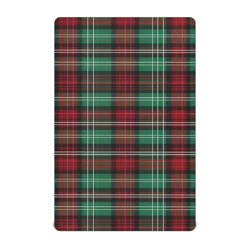 Christmas Red Green Plaid Toddler Crib Sheets for Boys Girls Soft Nursery Bedding Sheet Crib Mattress Sheets for Girl Boy Kids Infant Bed
