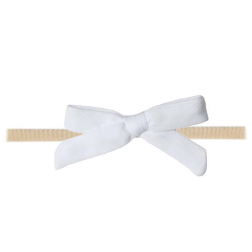 Ribbon Baby Bow - Dove