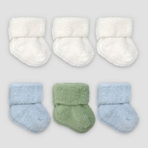 Carter's Just One You® Baby Boys' Ankle Socks 6pk - Blue 0-3M