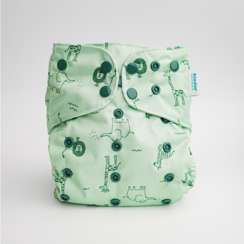 Doodled Zoo - Essential Pocket Diaper - Animals - One Size