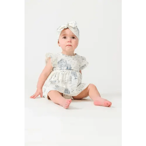 The Empty Tomb Short Sleeve Twirl Dress Bodysuit Cotton